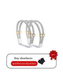 1 Pair Women High Heels Anti-Slip Lace-Free Shoelaces Fixed Buckle Rhinestone Decorative Shoe Accessories - Multicolor - View 11