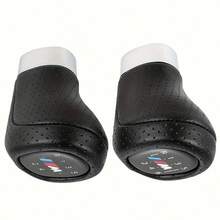 5/6 速手动变速杆旋钮，皮革变速杆头换档旋钮替换件，适用于大多数手动变速箱车辆，兼容宝马 E36、E46、E34 等 - 均碼 - 查看 4