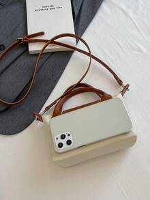 女士时尚休闲百搭撞色面料饺子包，简约尼龙方形包女士手提包，时尚手柄钱包，复古风格手提包，配有可拆卸肩带，适合少女、女大学生、新秀和白领人士的手提包，非常适合办公室、大学、工作、商务、通勤