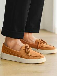 Nuevos mocasines informales con suela de goma suave y transpirable para hombres, de slip-on, diseño 2025