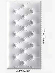 10 件防撞床头板软垫 3D 墙贴自粘泡沫墙贴儿童房榻榻米垫墙面装饰房间装饰墙纸个性贴纸