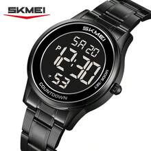 Skmei 时美2425男士圆形表盘运动数字手表新款时尚奢华数字LED显示屏带闹钟厂家直销 - 黑機 - 查看 15