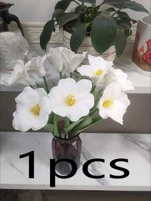 Künstliche Tulpen Blume Heim Dekoration Blumen Anordnung Hochzeit Brautstrauß Innen Künstliche Blumen Stiele in Vase Party Dekoration Tischmitte - Verschiedenfarbig - Übersicht 16