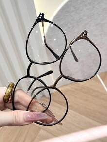 Bộ 3/2/1 Kính thời trang nữ gọng nhựa hình học, kiểu dáng tối giản hiện đại, kính đổi màu phù hợp cho du lịch ngoài trời, lái xe, cắm trại, chụp ảnh đường phố, phụ kiện phù hợp với mọi khuôn mặt. - 2 gói trà đen kết hợp - Xem 3