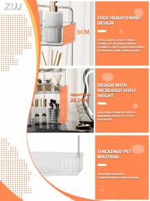 1 Pc 90° Corner Bathroom Countertop Organizer - Vanity Tray For Bathroom & Kitchen