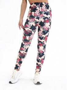 Pantalones deportivos informales elásticos para mujer, estampado floral, elegante y versátil, apropiado para uso diario, caminatas al aire libre, compras, fiestas, con opciones de varios colores, adecuado para primavera, verano y otoño