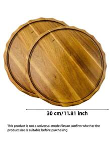 1pc Rosewood Wave Edged Serving Tray, Creative Decorative Tray For Coffee Table, Fruit Tray, Kitchen Utensils, Suitable For Entertaining Guests, Also Can Be Used As Decorative Tray, Tabletop Decor Tray, Decorative Tray, Center Piece Tray, Jewelry Tray, Cosmetic Tray, Birthday Display Stand, Wedding Candy Tray, Cupcake Tray, Suitable For Birthday