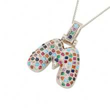 1pc A-Z Bubble Letter Fashion Gold Necklace, Suitable For Men And Women Everyday Wear
