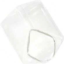 New Glass Milk Carton Creamer Pitcher Cute Clear Kawa Milk Carton C Mini Creamer Pitcher Container 12 Oz, 1Pcs - Basic Model - View 5
