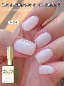 XEIJAYI 15ML 冰白色凝胶指甲油，UV LED 浸泡指甲油，春夏季节日 DIY 指甲油设计 - 白色 - 查看 2