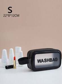 1/2pcs/Set Large Beach Transparent Iridescent Beach Bag, Tote Bag For Women , Waterproof Sandproof Beach Bag With Zipper Pouch Transparent Laser Pouchtote Bag, For Vacation, Holiday, Travel, Beach, Swimming, Pool, Cruise, Boat Bag,Birthday Gift, Party Gift