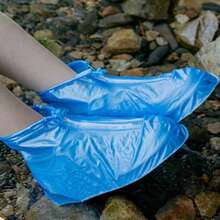 1 Pair Travel Outdoor Cycling Thickened Wear-Resistant Mid-Top Rainproof Shoe Covers, Rainy Season Rainproof, Waterproof And Anti-Slip Shoe Covers, Outdoor Cycling Water Play Foot Covers, Summer/Winter Warm Men's And Women's Outdoor Rain Boots And Rain Shoes, Anti-Slip And Wear-Resistant Rain Shoe Covers, Rainy Day Travel Anti-Slip And Rainproof Shoe Covers Are Not Disposable