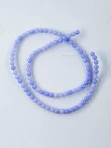 1 串蓝色蕾丝玛瑙圆珠疗愈能量宝石散珠 DIY 珠宝制作手链项链 4 毫米 6 毫米 8 毫米 - 彩色 - 查看 13