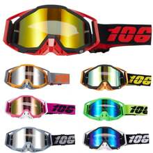 Gafas de motocicleta al 106% Gafas de motocross Casco MX Motocross Gafas para bicicleta todo terreno, esquí, deportes al aire libre y scooter