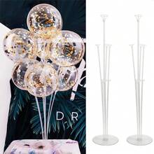 2/4/6 Sets Balloon Stand Kits, Balloon Sticks Holder With Base For Table Graduation Birthday Gender Reveal Party Decorations,Graduation Party Decorations Wedding,Halloween, Christmas Decorations(Reusable)