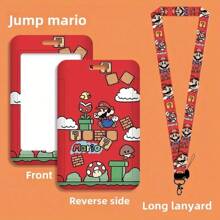 SuperMario Porte-carte, un porte-carte d'étudiant mignon de campus de dessin animé avec des éléments du jeu. Ce porte-carte de style anime est conçu pour protéger les cartes de bus, de métro et d'accès. Il comprend un cordon tour de cou de héros de jeu vidéo classique et convient aux adolescents de 15 ans et plus, en en faisant un cadeau parfait pour la Saint-Valentin et Noël. Accessoires de voiture, breloques de sac, sac à dos pour l'école, gothique Y2k
