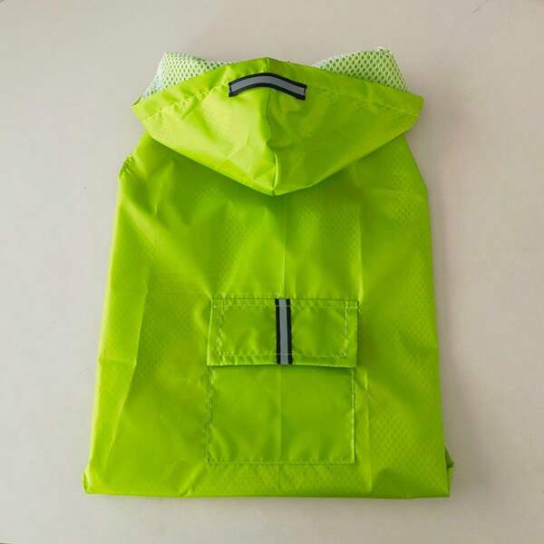 Small Middle Large Dog Raincoat Adjustable Pet Water Proof Clothes Lightweight Rain Jacket Poncho Hoodies With Strip Reflective S-6XL