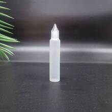 10pcs/Lot 30ml LDPE Plastic Injection Bottle Portable Pen Bottle Transparent Crystal Unicorn Cover Electronic Drop Oil Storage Bottle