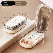 New Quartering Pill Cutter Storage Box Portable Drug Tablet Medicine Dustproof Divider Organizer Crusher Pill Cutter - Multicolor - View 15