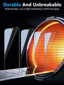 5 件透明钢化玻璃屏幕保护膜，清晰视野，防水，防刮，防碎，兼容 Galaxy A14 5G/A15/A23/A34/A35/A54/S23 FE/A55/S24 FE - 無色 - 查看 5