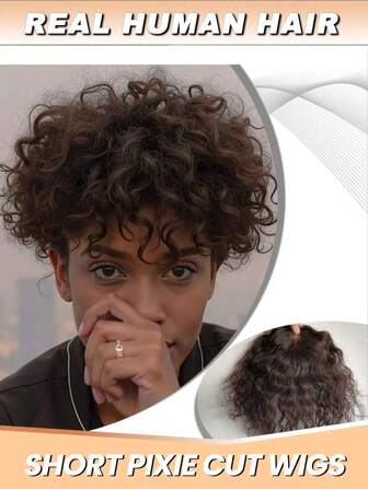 女士自然黑色刘海发片 7x10 厘米 8-12 英寸单发发片 女士稀疏头发无刘海真人发片 3*4 英寸卷发 3 夹发片