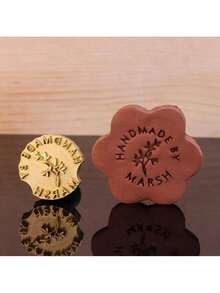 Custom Clay Stamp, 4cm Initial Ceramic Stamp With Wooden Handle, Custom Soap Stamp In Brass, Personalized Signature Brass Stamp For Pottery,Back To School,School Supplies - Multicolor - View 8