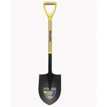 30 Inch Wood Handle Round Shovel - 濃縮咖啡色+實木+當代+現代704471 - 查看 2
