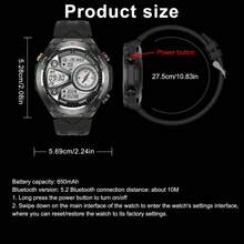 GUHUAVMI GUHUAVMI 2025New GPS Outdoor Sports Smart Watch For Men, Built-In GPS Positioning, Compass, Altitude, Barometer, Weather, 100+Sport Modes Smartwatch, 1ATM Waterproof Watch, Wireless Call, Heart Rate Sleep Monitor Fitness Tracker Smartwatch For Women, Mother's Day Gift,Best Gifts