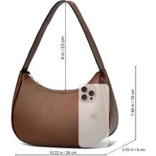 Local Delivery BAIKELI Crescent Shoulder Bags For Women Small Shoulder Purse Handbag Retro Classic Clutch Hobo Tote Bag Underarm Purse - K Coffee - View 4