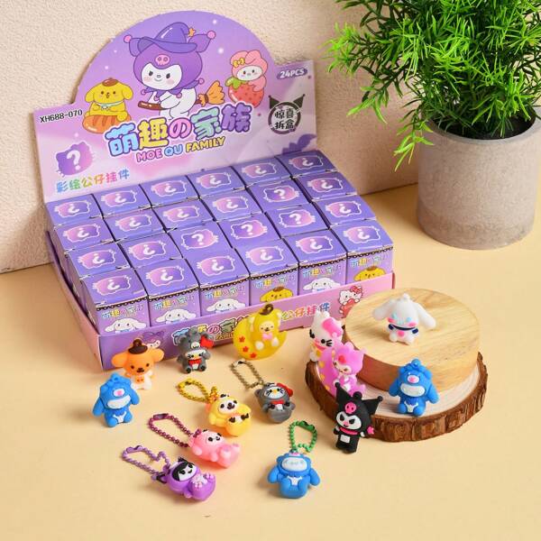 Sanrio 24 Boxes Of Sanrio Dolls, Blind Boxes, Keychains, Children's Day Prizes, Gifts, And Gifts
