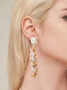 1 Par de Pendientes Bohemios con Colgantes de Mariposa, Estrella de Mar y Concha, Excelentes Regalos para Damas y Niñas, Accesorios para Playa, Casual y Fiesta