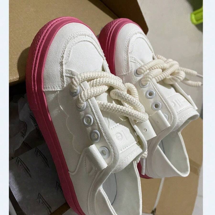 Women Canvas Shoes - Fruta del dragón roja - Ver 1