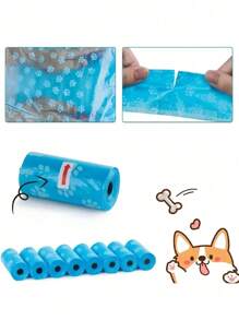 Leak-Proof Pet Waste Bags-1/6/8/10/20/30/40/50Rolls | Thick, Odor-Control For HygienicFood & Pet Cleanup