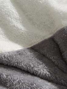 男士夹克，男士冬季保暖抓绒夹克，双面休闲羽绒服，拉链立领设计夹克 - 黑色 - 查看 5