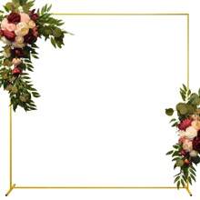 1 Set Metall Quadratischer Ballonbogen Rahmen, Geburtstag Bridal-Shower Hochzeit Jahrestags Gender Enthüllungs Party Hinterhof Hintergrund Dekoration Ballonbogen Ständer, Ballonbogen Zubehör, geeignet zum Kombinieren mit Gazevorhängen, künstlichen Blumen und Ballons