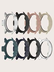 1 chiếc ốp lưng đồng hồ thông minh màu trơn Unisex + miếng dán bảo vệ màn hình, ốp lưng bảo vệ bằng PC cứng một mảnh cho Garmin Vivoactive 6 - Garmin Vivoactive 6 - Xem 2