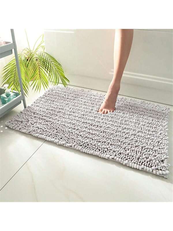 Badteppiche Badematten Flauschiger Teppich Extra Weiche Bodenmatte Duschmatte Wasserabsorbierende Badematten Heimdekoration für Badezimmer Rutschfester Waschbarer Teppich Schnell Trocknend(50*80cm)