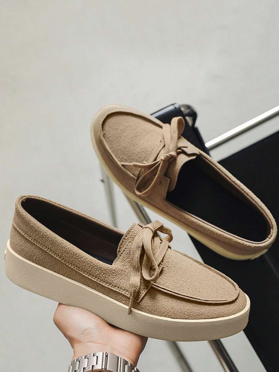 Nuevos mocasines informales con suela de goma suave y transpirable para hombres, de slip-on, diseño 2025