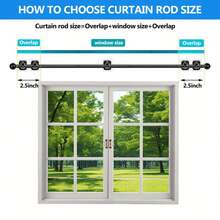 128-32 Inch Damage-Free No Drill Curtain Rods Adjustable Metal Drape Pole With Super Strong Adhesive Brackets, Contemporary Style For Renters, Apartments, Dorms, Indoor & Outdoor Use, Curtain Rods For Living Room - Gold - View 5