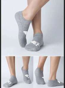 15 pares de calcetines unisex, calcetines deportivos, calcetines cortos blancos/negros/grises, calcetines invisibles, de unicolor, simples y de moda, aptos para uso diario casual