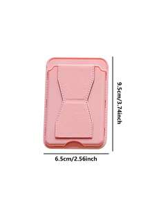 1 件可折叠皮革卡夹，带手机支架，通用卡夹，桌面支架 - 彩色 - 查看 8