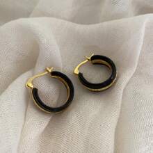 Elegantes pendientes de aro redondos con diseño floral bohemio, pendientes circulares coloridos, estilo de moda de nicho para mujeres
