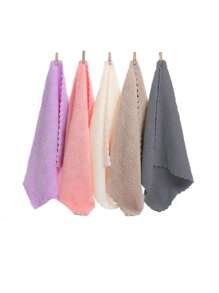 2/5/10pcs Makeup Remover Cloths, Cleansing, Reusable, Soft & Washable Coral Fleece Microfiber Washcloths / Towel For Face, Eye, Lips