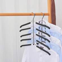 1 Stück mehrstöckiger Kleiderbügel, Metall Wäschetrockner, platzsparsame Aufbewahrung und Organisation für Kleiderschrank, Garderobe, Schlafzimmer, 360° drehbare Bügel - rutschfest, mehrstöckige Metall Kleiderbügel für Hemden, Anzüge & Jacken