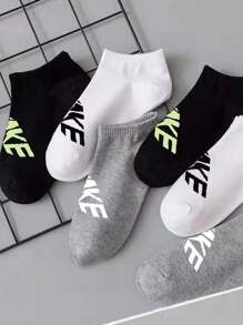15 pares de calcetines unisex, calcetines deportivos, calcetines cortos blancos/negros/grises, calcetines invisibles, de unicolor, simples y de moda, aptos para uso diario casual