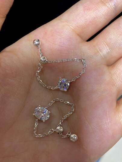 rundraw 1pc 2026 New Adjustable Dual Heart Shaped Fashionable Copper Multi-Color Ring For Women, Suitable For Party, Birthday Gift, Matching Daily Outfit Accessories