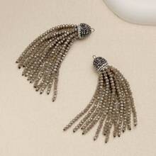 1PC Bohemian Style Crystal Diamond Hat Tassel DIY Pendant For Jewelry Making For Women Can Use For Earring Necklace