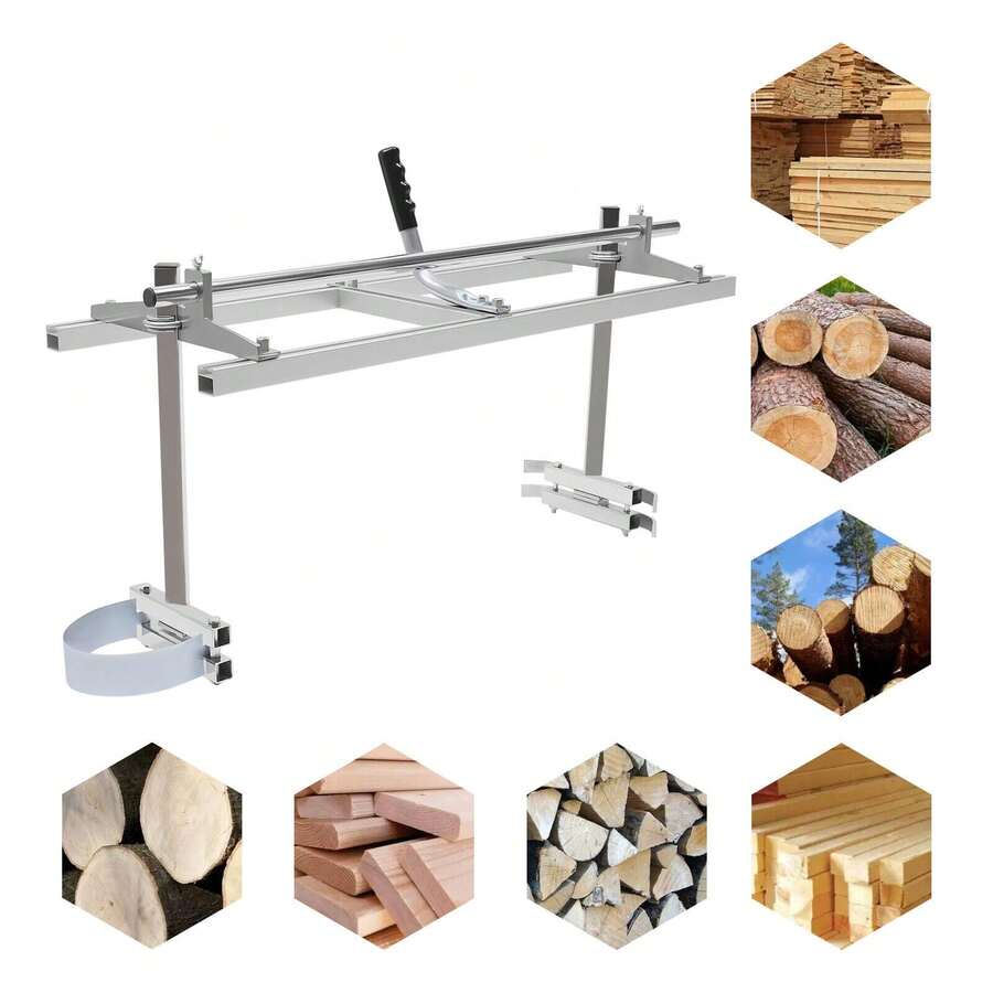 For 14"-36" Chainsaw Guide Bar Chain Saw Mill Log Planking Lumber Portable - 1 - View 1