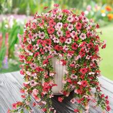 UV-Resistant Daisy Hanging Flowers - Realistic Artificial Flower Decor For Indoor And Outdoor, Perfect For Porch, Window, Yard - Easy Maintenance