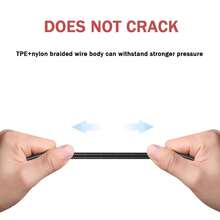 Micro USB 数据线，3.3/6.6 英尺/10 英尺安卓充电线，长编织同步快充线，兼容 Galaxy S6 S7 Edge、安卓手机（包括 Galaxy S7、HTC 等）、Kindle、相机、MP3 等设备。Micro-USB 接口，也适用于 Nano USB 设备。 - 彩色 - 查看 6